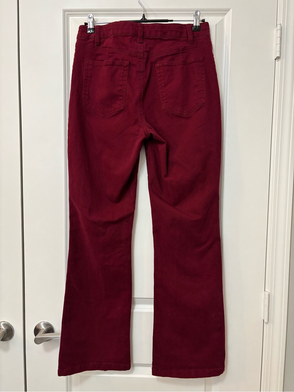 Draper James Burgundy Straight Leg Pants, Size 30 - Picture 2 of 8